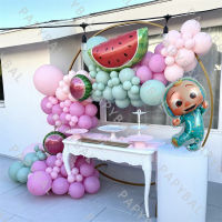 1Set CoComelon Theme Party Aluminum Balloon Set Baby Shower Arch Garland Balloons Kit Kids Birthday Party Decoration DIY Globos