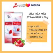 Sữa rửa mặt trắng da Fixderma Strawberry Face Wash, sữa rửa mặt collagen