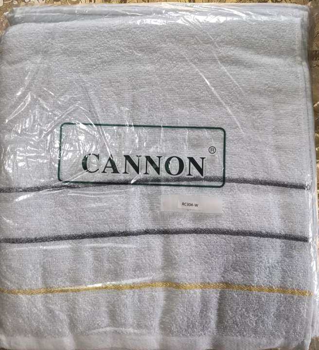 Long Hand Towel P250 Royal Cannon Plain White 3 Lines Design Long Hand Towel Makapal Malapad 6424