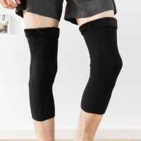 [COD] A generation of winter knee pads ultra-thick warm old cold leg leggings plus velvet cold-proof high-elastic sleeves