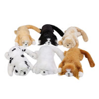 Voice Control Realistic Plush Simulation Electric Doll Sleeping Cat Moving Rolling Cat Funny Interactive Companion s Toys