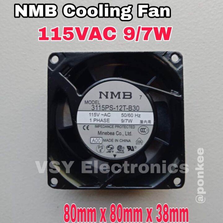 Original NMB AC Blower Fan 115v ac 9/7w 80mm x 80mm x 38mm Cooling Fan