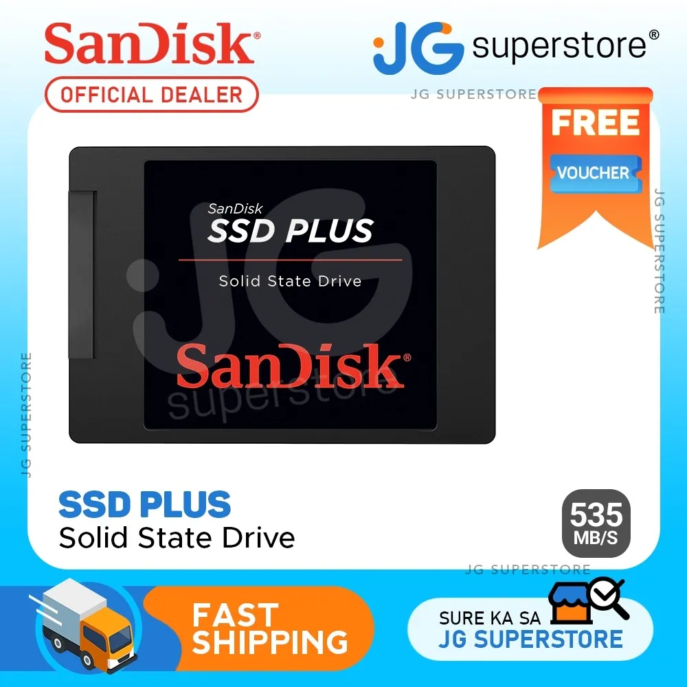 Rejse tiltale Smidighed Gravere SanDisk SSD Plus SATA III 2.5-Inches Internal Solid State Drive (SSD)  (240GB 480GB 1TB) | Lazada PH