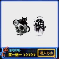 original Halloween Halloween face stickers ghost skull tattoo stickers waterproof womens long-lasting dark makeup holiday stickers