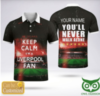 （all in stock）  2023 new Custom Name Liverpool Is Forever  Polo Shirt Black