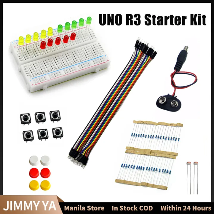Starter Kit For DIY Arduino UNO R3 Mini Breadboard LED Jumper Wire ...
