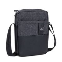 Rivacase กระเป๋าสะพายข้าง black melange Crossbody bag for Tablets 8-11 นิ้ว