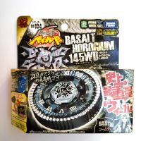 Takara Tomy Beyblade การต่อสู้โลหะเสื้อยืดฟิวชันหินบะซอลต์ HOROGIUM 145WD 4D กับเบา