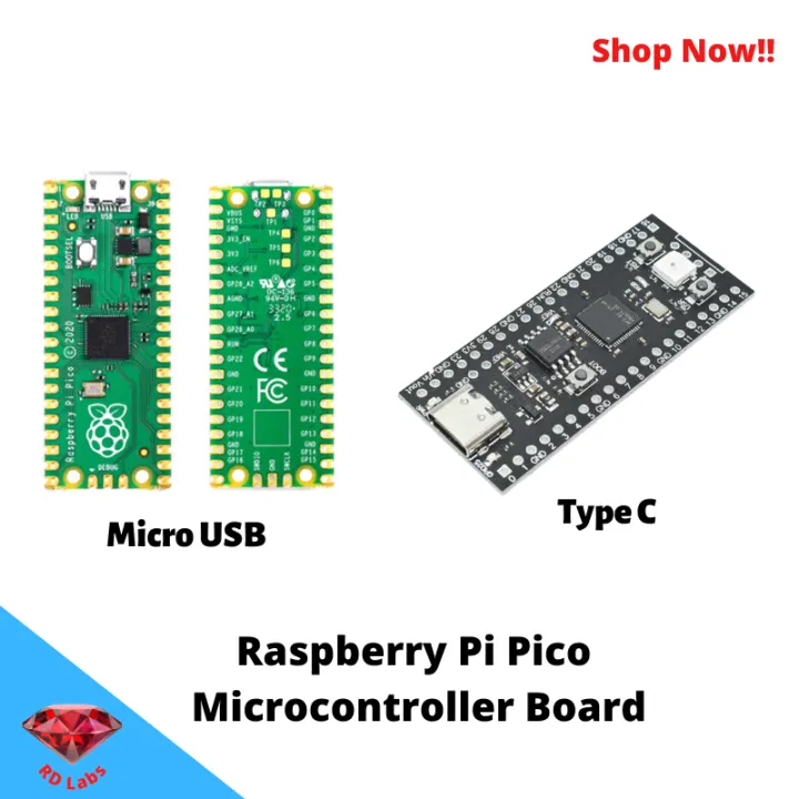 Raspberry Pi Pico Microcontroller board RP2040 ARM Micropyton | Lazada ...