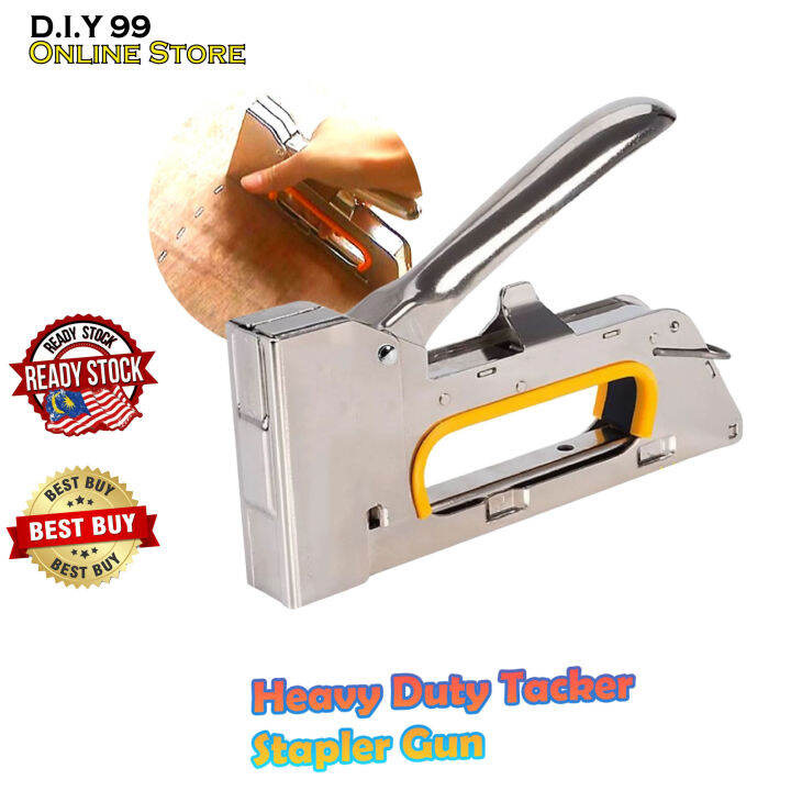 Powerful Heavy Duty Hand Stapler Tacker Staple Rapid Gun 4mm / 6mm