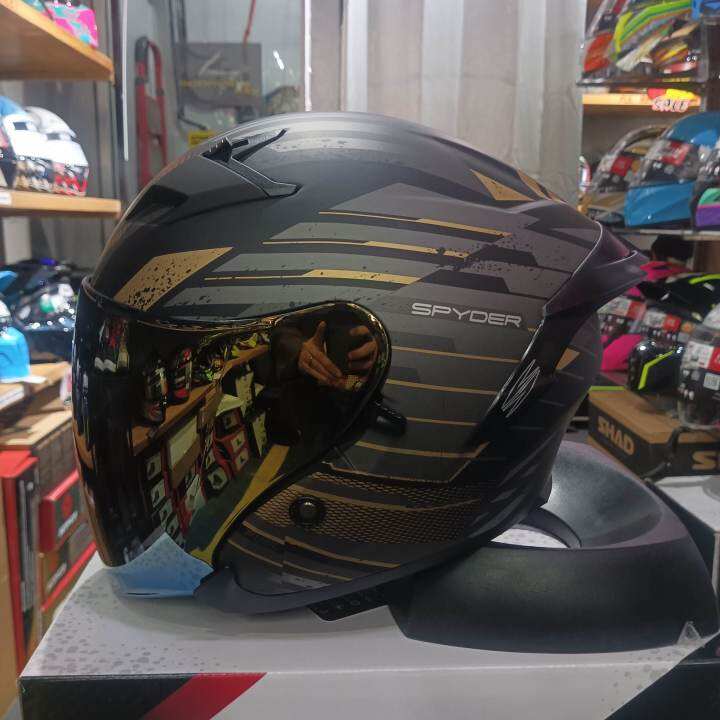 SPYDER FUEL MOTORCYCLE HELMET HALF FACE Lazada PH