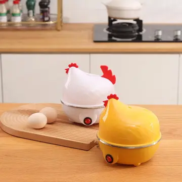 Egg Cooker Steamer Breakfast Maker Chicken Shape 7 Egg Boiler