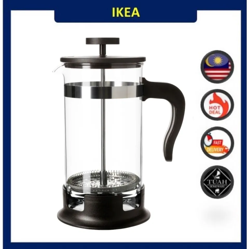 UPPHETTA coffee/tea maker glass/stainless steel 0.4 l - IKEA