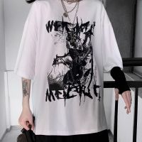 Anime Tshirt Punk T Shirt Dark Aesthetic Fairy Grunge Y2K Clothes Gildan