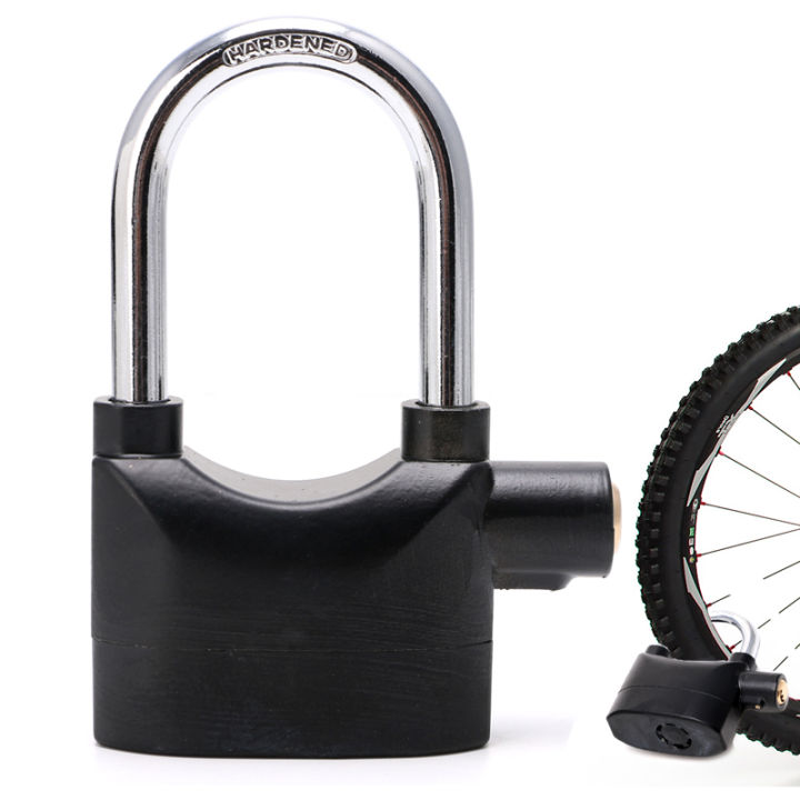 siren-กุญแจล็อคมีเสียงเตือนปลุกล็อคสำหรับรถจักรยานยนต์ยาวจักรยานจักรยาน