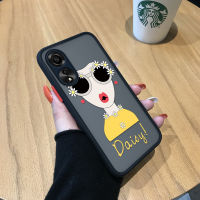 พร้อมเคสโทรศัพท์สำหรับแว่นตาการ์ตูนน่ารัก OPPO A78 4G เคสโทรศัพท์เคสโทรศัพท์สำหรับหญิงสาวน่ารักขอบนิ่มมีน้ำค้างแข็งโปร่งใสเคสแข็งกันกระแทกคลุมทั้งหมดกล้องปกป้องเคส