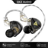 QKZ AK6ซุสสายไฮไฟที่ดีที่สุดในหู IEMs หูฟังเบสไดร์เวอร์แบบไดนามิกตรวจสอบกับ Micr เงินชุบถอดสายสัญญาณเสียง