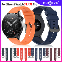 beiziye ของแท้ สายซิลิโคน For Xiaomi Watch S1 Pro สายนาฬิกาสำรอง สาย S1 Pro นาฬิกาอัจฉริยะ For Xiaomi Watch S1 สร้อยข้อมือสายรัดข้