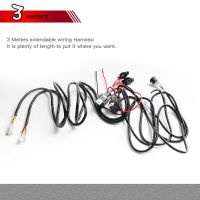 HL 2 Lead 3wire light bar Wire harness 3M 12v 40A Relay Loom Cable Kit Fuse for Auto Driving Offroad Led Work light bar