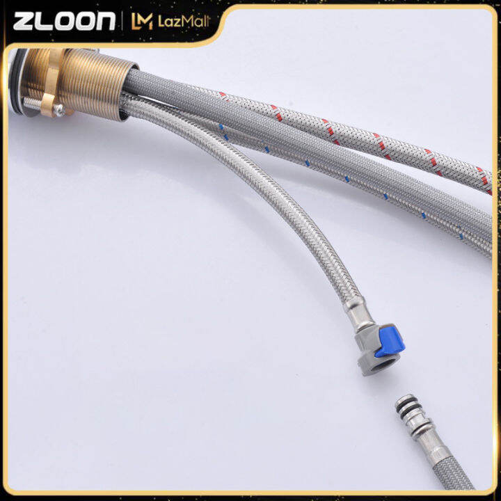 ZLOON telescopic pullout faucet hose accessories kitchen nozzle water