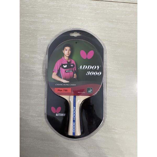 ITTF Approved Table Tennis Racket Butterfly Addoy 3000 Lazada PH