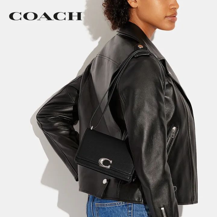 coach-กระเป๋าสะพายข้างผู้หญิงรุ่น-bandit-crossbody-สีดำ-cd724-lhblk