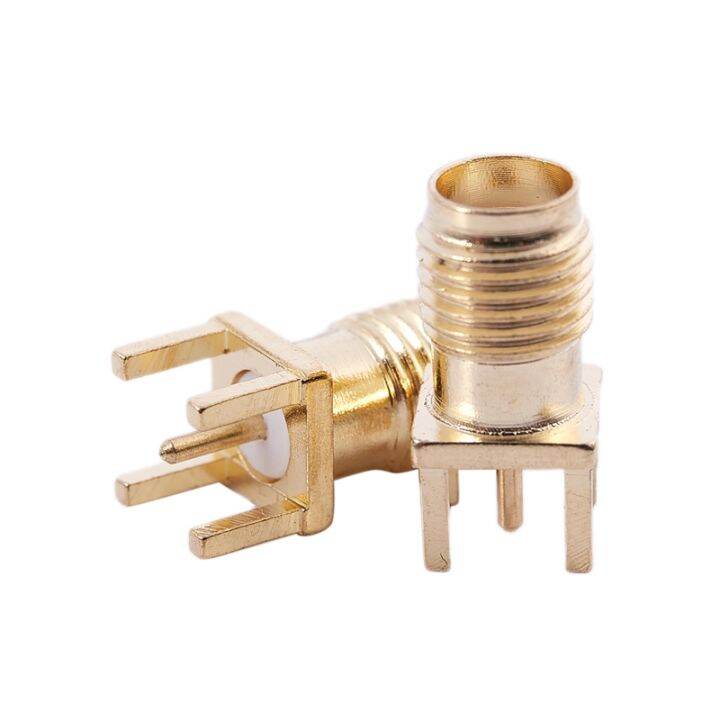 10x-sma-female-jack-solder-pcb-mount-straight-rf-connector-gold