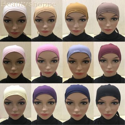 【YF】 Full Cover Inner Muslim Cotton Hijab Cap Head Wear Hat Underscarf Bone Bonnet Turkish Scarves Headcover