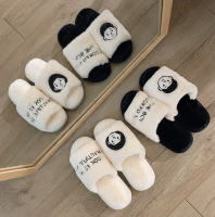 พร้อมส่งรองเท้าสลิปเปอร์ รองเท้าใส่ในบ้าน สลิปเปอร์ slipper เพิ่มความอุ่นให้เท้า  ใส่ได้ทั้งชายและหญิง มี2แบบหน้าเด็กชายเด็กหญิง  #0006-