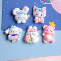 Cute Animal Slime Charm Flatback Cartoon Kawaii Resin DIY Kit Mix Ins For Fluffy Cloud Clear Crunchy Slime Accessories 1/5/10pcs