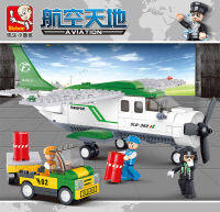 ProudNada Toys ของเล่นเด็ก ตัวต่อเลโก้ เลโก้ เครื่องบินใบพัด Sluban AVIATION Transport 251 PCS B0362