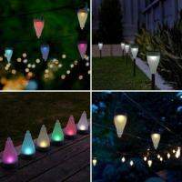 7สีไฟโซล่าเซลล์ ไฟปักสนาม หลอดไฟ Solar light 1 LED มีแสง7สีในตัว แผงโซล่าเซลล์ พลังงานแสงอาทิตย์ (PO47)