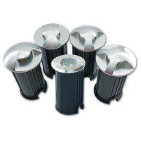 4 Pcs IP67กันน้ำ LED Underground Light 1W 3W 5W กลางแจ้ง Ground Garden Path ชั้นฝัง Yard Spot ภูมิทัศน์110V220V 12V *