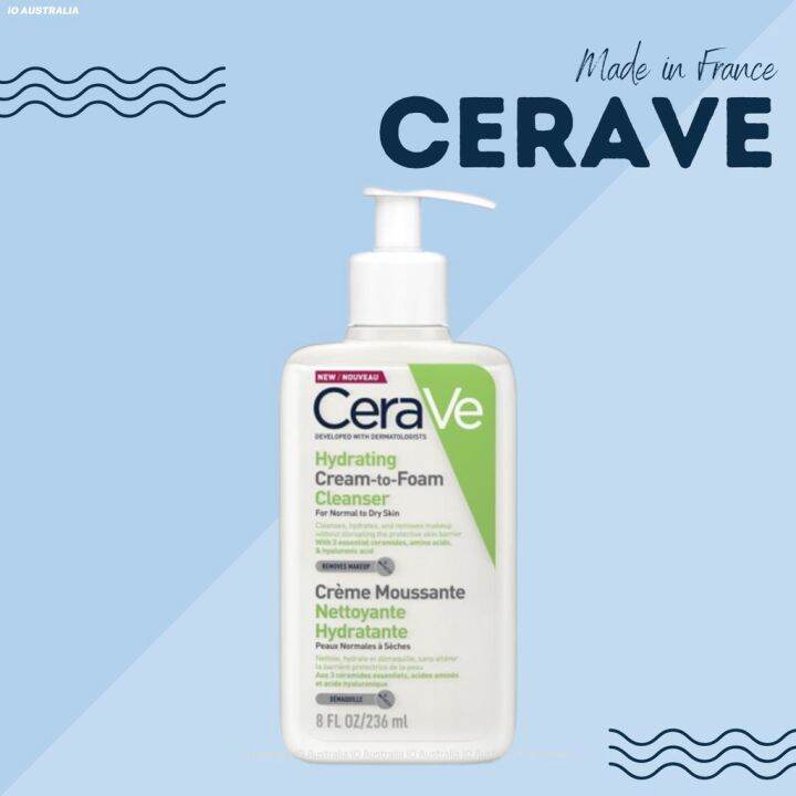 CeraVe Hydrating Cream To Foam Cleanser 236ml | Lazada