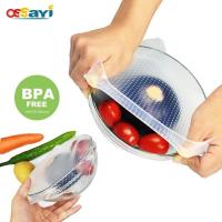 3 ชิ้นซิลิโคนนำมาใช้ใหม่ BPA ฟรีรักษาอาหารสดสราญห่อซีลสูญญากาศปกครัวเครื่องมือ