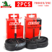 2ชิ้น Kenda จักรยานยางใน700X23/25C อเมริกันวาล์วฝรั่งเศสวาล์ว700C ขี่จักรยานจักรยานเสือภูเขายางบิวทิลยางชิ้นส่วน