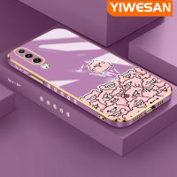 YIWESAN เคสสำหรับ Huawei P30 P30 Pro P30 Lite ใหม่หมูลายการ์ตูนสีชมพูกรอบพื้นผิวขอบสี่เหลี่ยมแบบนิ่มซิลิกาเจลกันกระแทกเคสมือถือทั้งหมดรวมเลนส์กล้องถ่ายรูปฝาครอบป้องกัน