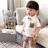 Ready Stock Baby Boy Short Sleeve Tops and Shorts Two Piece Clothing Sets