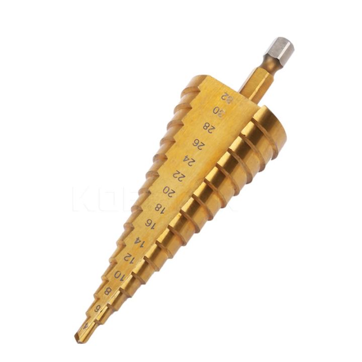 4-32-mm-hss-titanium-coated-step-drill-bit-drilling-power-tools-for-metal-high-speed-steel-wood-hole-cutter-step-cone-drill