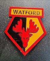 โลโก้ วัตฟอร์ต WATFORD เหล็กตัดเลเซอร์ขนาด 18 cm. หนา 2.5 mm. ทำสีเหมือนจริงใช้สี 2k สีพ่นรถยนต์ภายนอก ทนทุกสภาวะอากาศติดตั้งได้ทั้งภายนอกภายใน