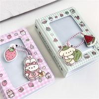 New Ins Cute Strawberry Bunny Storage Photo Album Watermelon Dog Korean Kpop Idol Card Holder Mini Collect Book Girl Gift