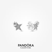 Official Store Pandora Sparkling Asymmetric Stars Stud Earrings