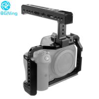 BGNing Camera Cage Rig For Canon With Top Handle Grip 38Mm NATO Rail Cold Shoe Mount F 14 "38" Holes For EOS R5 R6 Cover