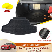 รถด้านหลัง Trunk Mat สำหรับ Toyota Camry MK8 XV70 8th 2018 ~ 2023 Daihatsu Altis อุปกรณ์เสริมชั้นถาด Liner Cargo Boot พรมโคลน