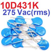 (10ชิ้น)วาริสเตอร์ 10D431K 10mm 275Vac(rms) Varistor อุปกรณ์ป้องกันไฟเกิน ขนาด10มิล สีฟ้า