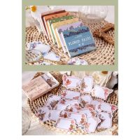 Journamm 30pcslot Aesth Boxed Memo Pad Paper Junk Journal Flowers Series Deco School Supplies Creative Stationery Note Paper