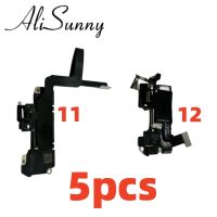 AliSunny 5pcs ลําโพงด้านหน้าด้านบน Flex Cable สําหรับ iPhone 12 11 Pro Max X XS XR Ear Sound Pieces หูฟัง