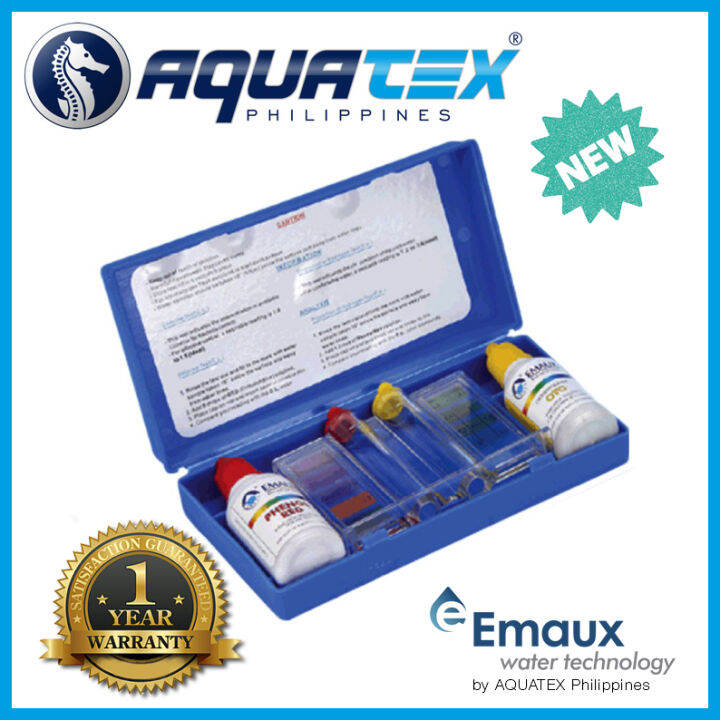 EMAUX Pool Chlorine Test Kit and PH Test Kit Refill OTO and Refill