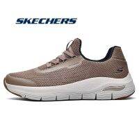 SKECHERS_รองเท้าผู้ชาย Gowalk Arch Fit - Fun Times ใหม่ รองเท้าวิ่งผู้ชาย รองเท้ากีฬา รองเท้าลำลอง Brown-202202