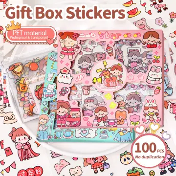 Shop 100 Sheets Japanese Kawaii Girl Waterproof Stickers Cute